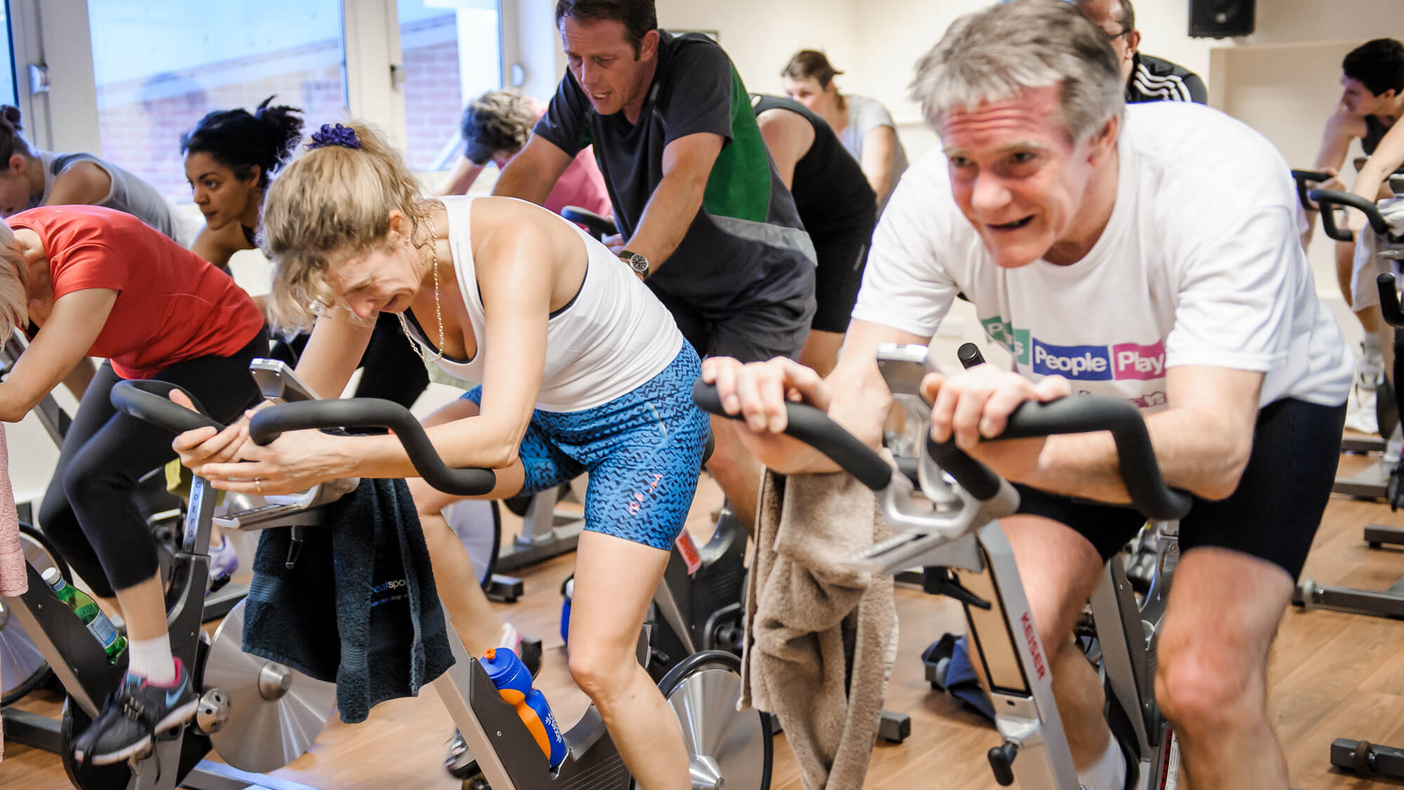 Spin class at Bluecoats