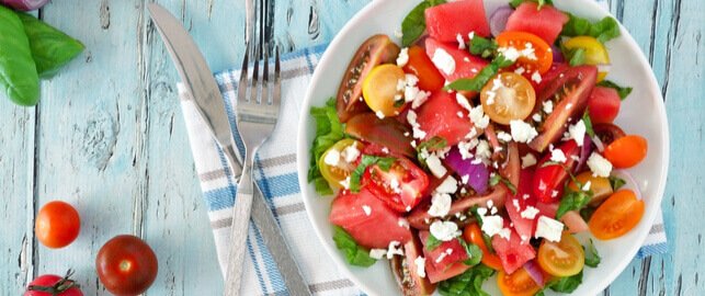 Tomato and Watermelon Salad