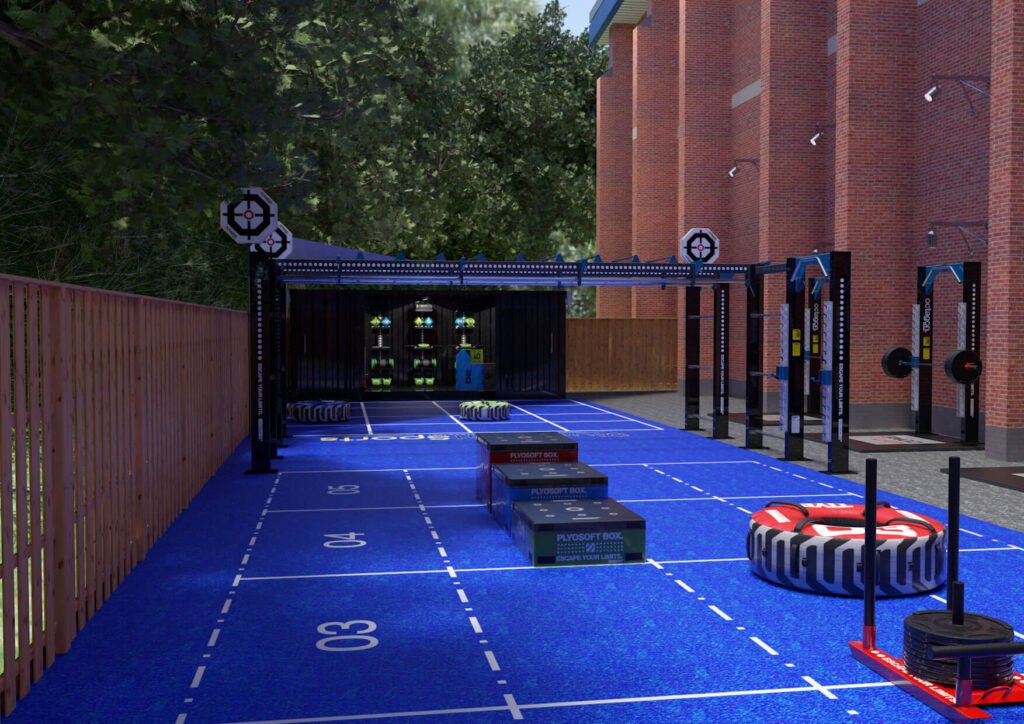 Mock up of The Fitness Yard