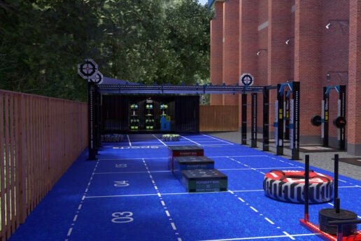 Mock up of The Fitness Yard