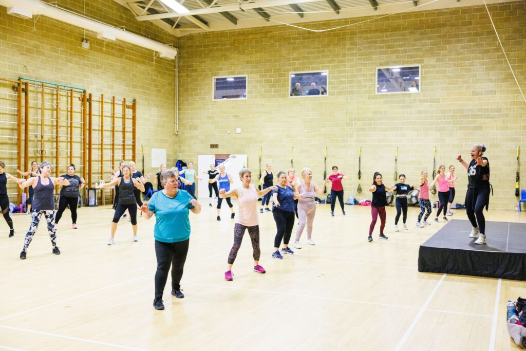 Fitness Class at Bluecoats Open Day