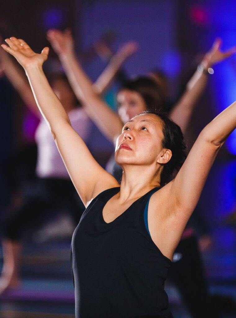 Yoga class on open day