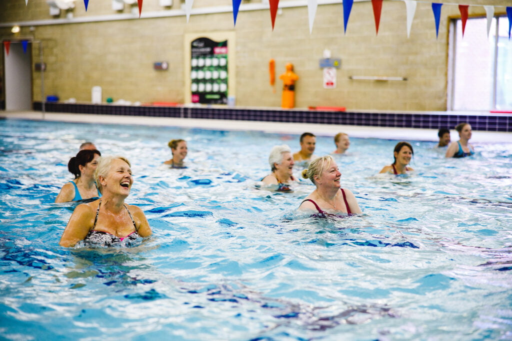 aqua aerobics class