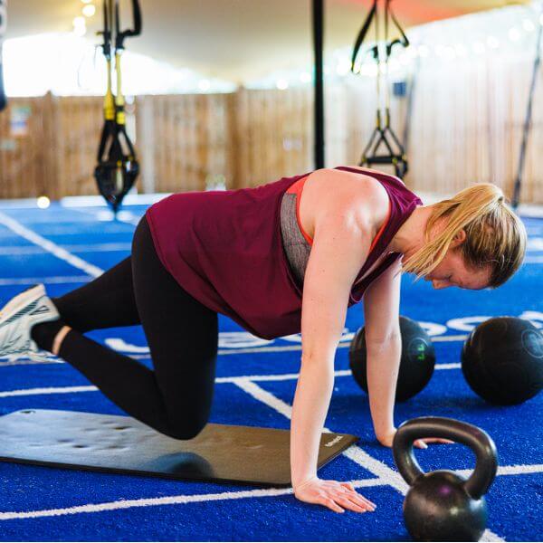 woman working out at Bluecoat Sports