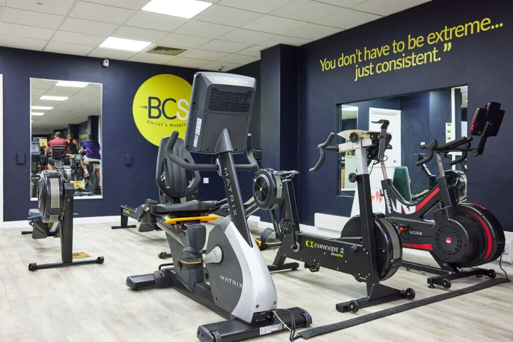 Bluecoat Sports gym with matrix equipment