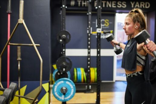 woman working out at bluecoat sports