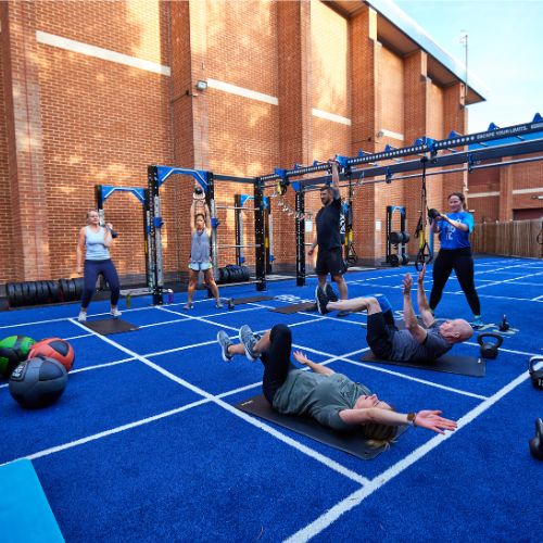 A HIIT class at Bluecoat Sports