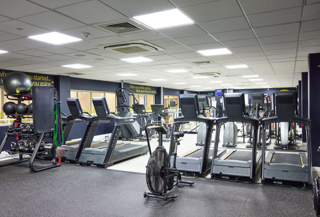 Cardio equipment at Bluecoat Sports gym