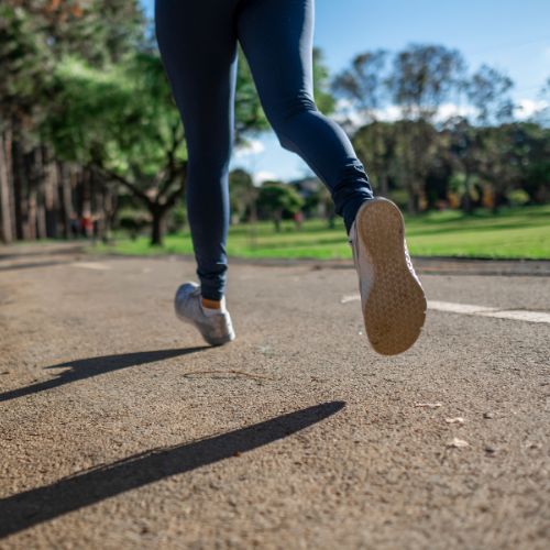 Person out running