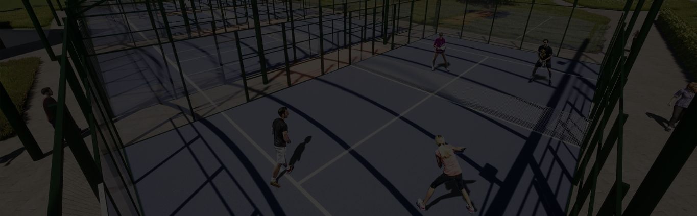 mock up of people playing padel