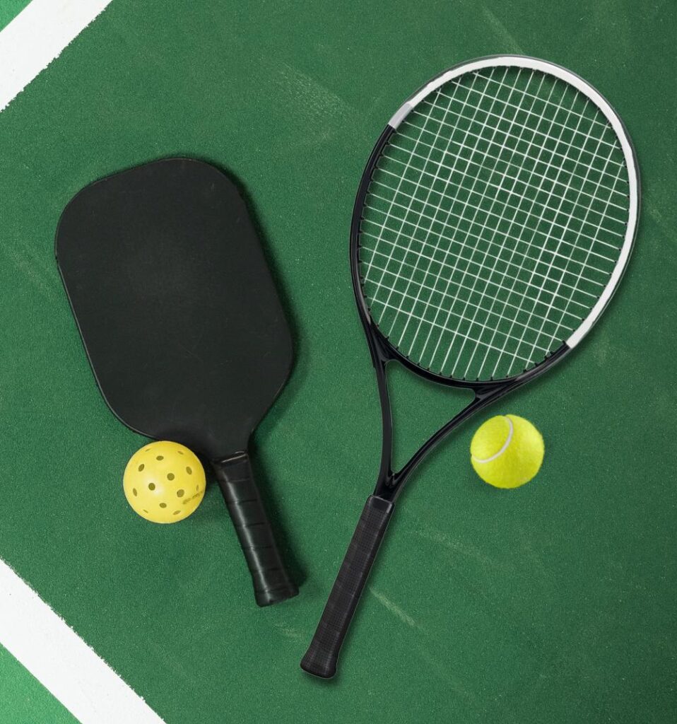 Pickleball vs tennis rackets and balls