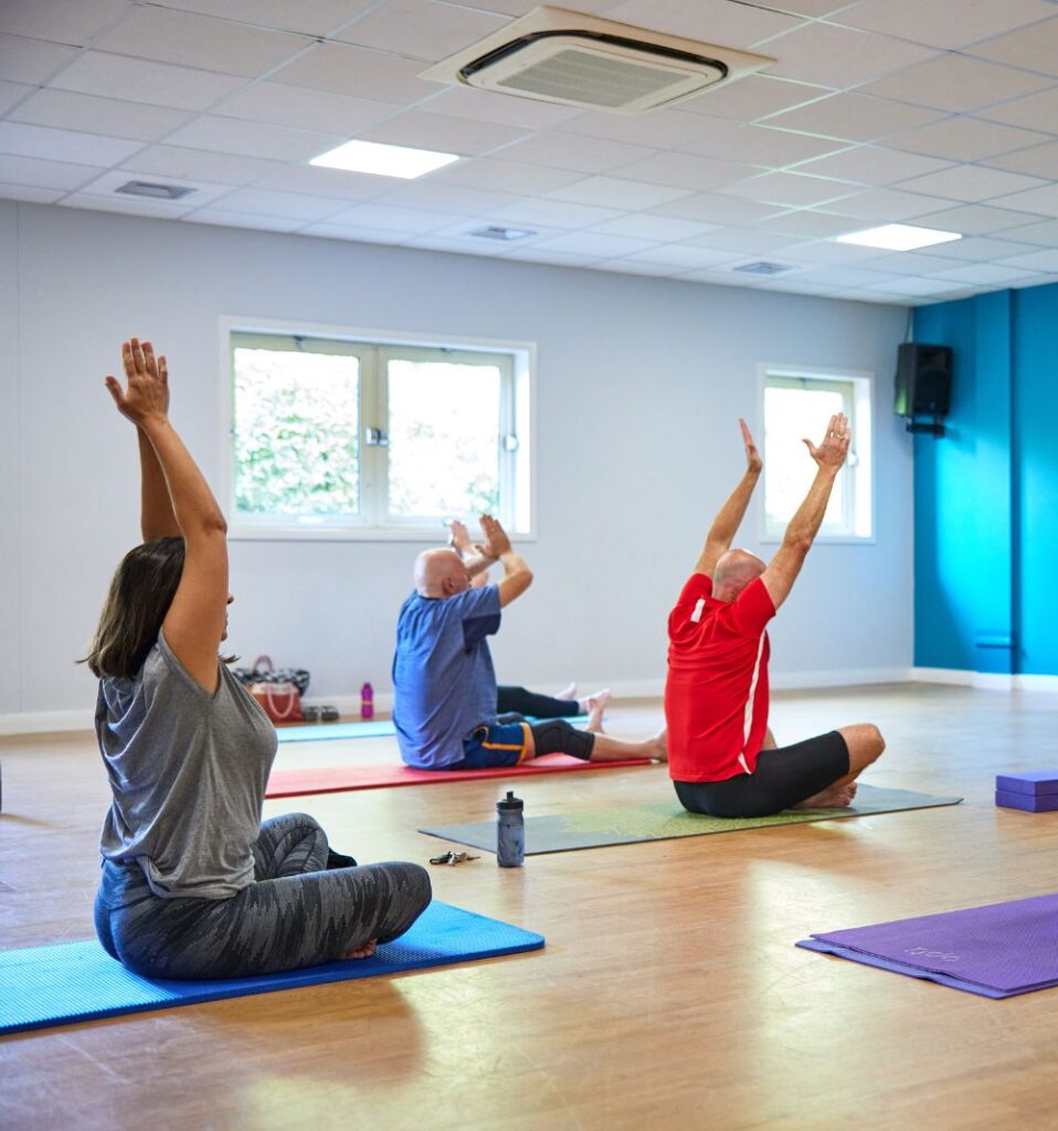 yoga class at bluecoat sports
