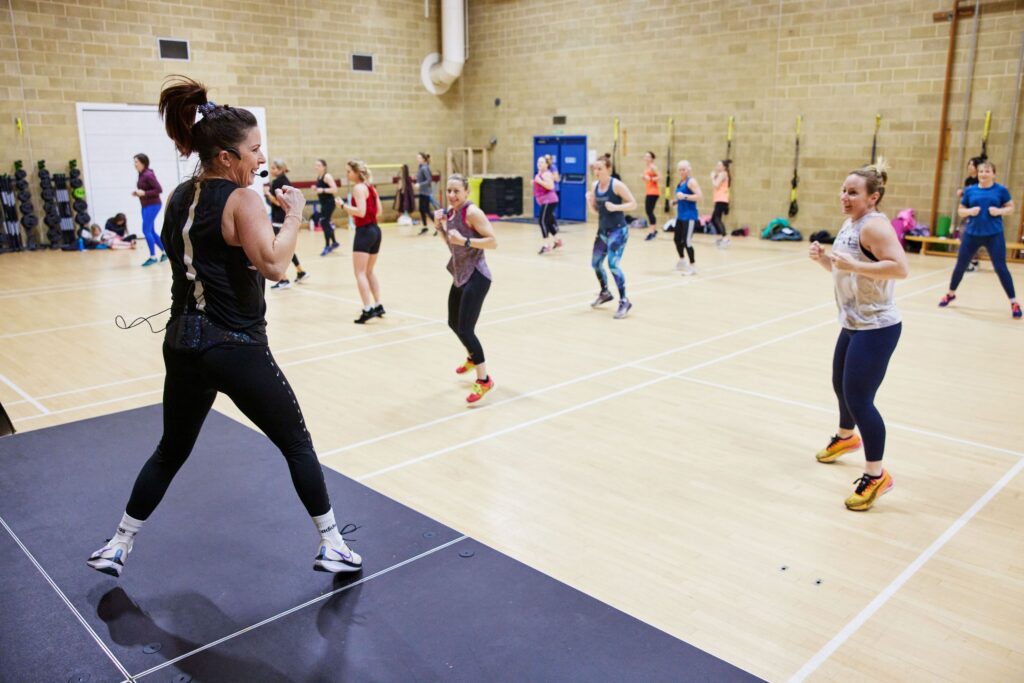 group fitness class at bluecoat sports