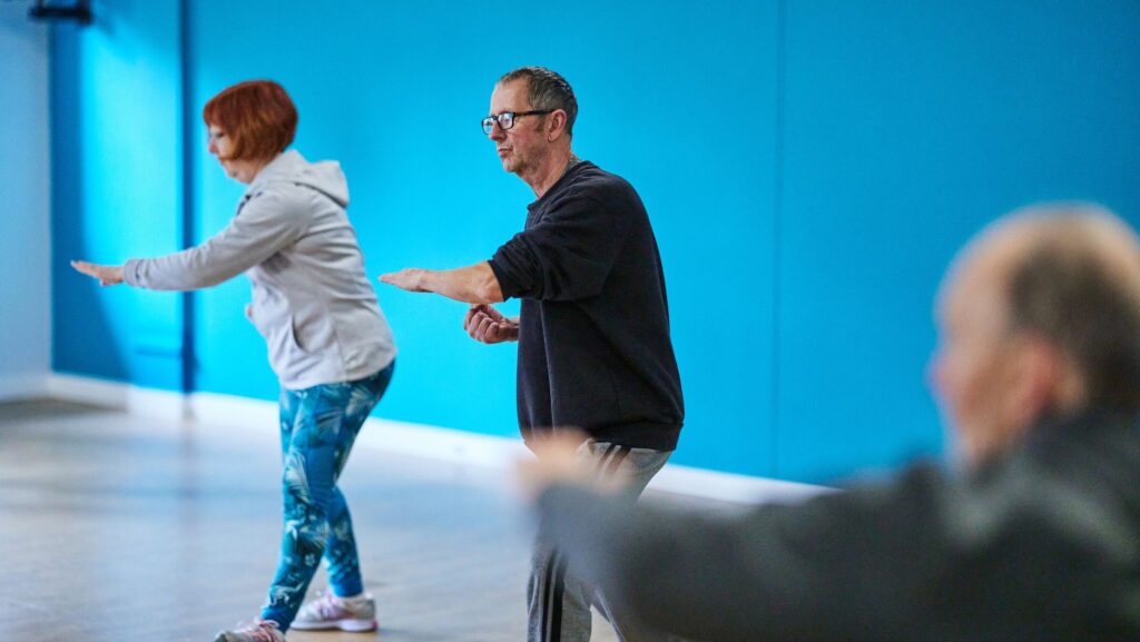 man and woman in tai chi class at bluecoat sports