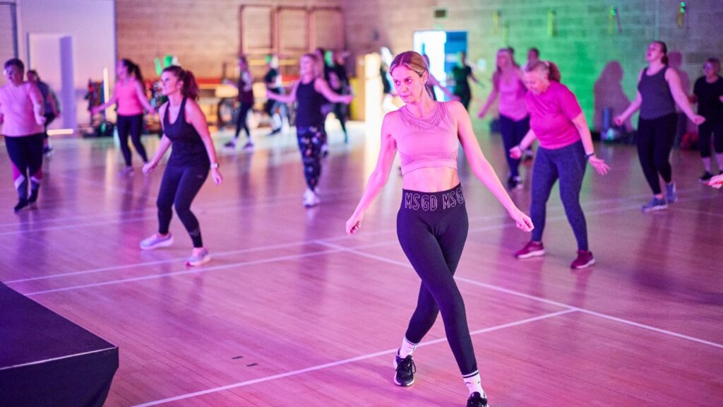 group dance fitness class at bluecoat sports