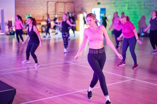 group dance fitness class at bluecoat sports