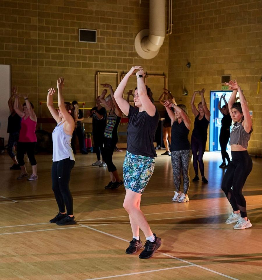 group dance fitness at bluecoat sports