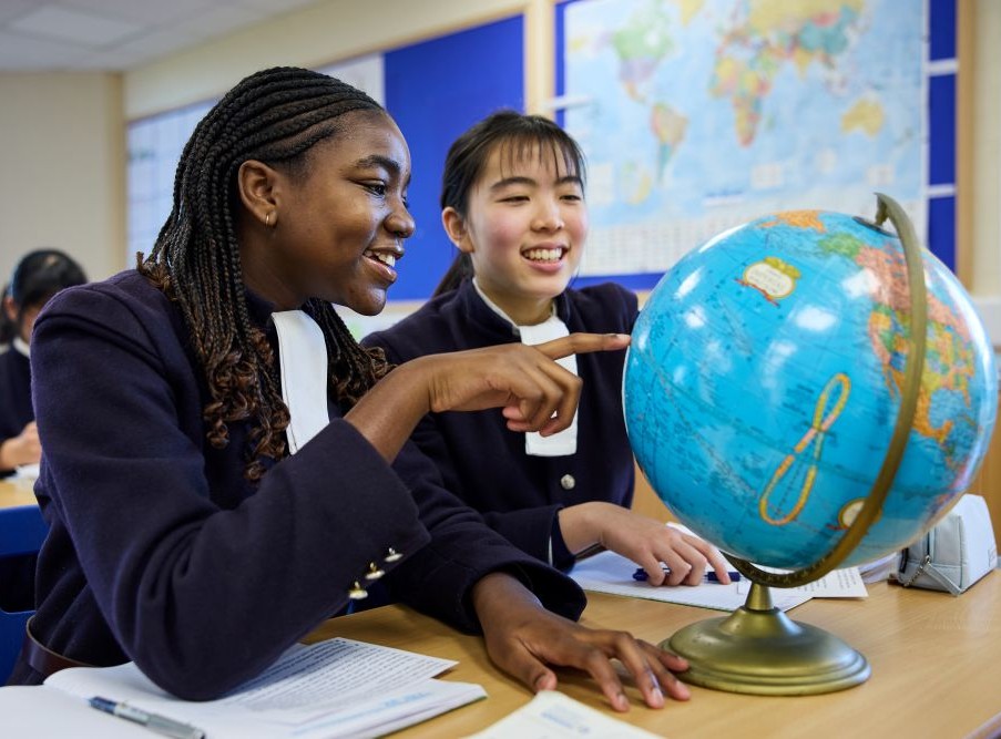 Christ's Hospital students in classroom